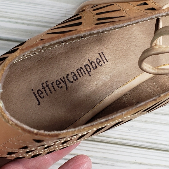 Jeffrey Campbell wedge-heeled open-toed women's shoes size 9 - Picture 11 of 13